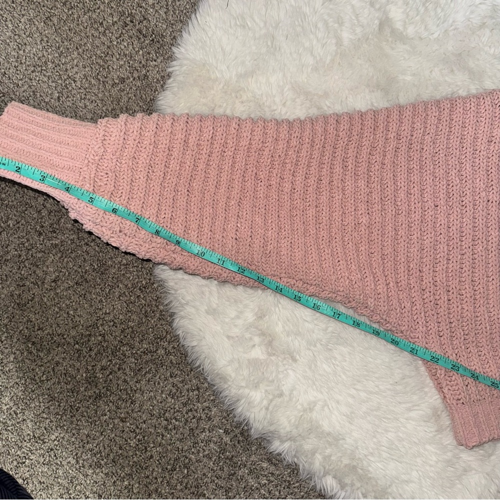 Altar’d State Pink and Cream Block Knit Sweater Size S - Picture 3 of 5